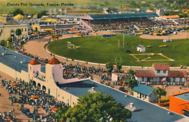 Parc des expositions de Floride, Tampa, Floride, vers 1940