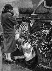 Vendeurs de fleurs, Piccadilly Circus, Londres