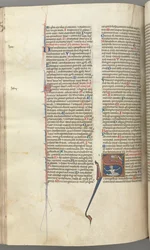 Fol. 224v, Psaume 68, initiale historiée S, David dans l