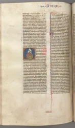 Fol. 249v, Cantique des Cantiques, initiale historiée O, la Vierge à l