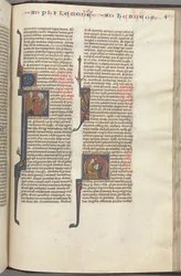 Fol. 459r, Philémon, initiale historiée P, Paul s