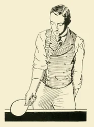 Demi-volée de coup droit, 1902