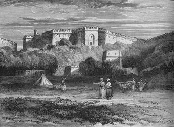 Fort Rhotas, près de Chillianwallah, vers 1880