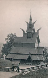 Église en bois de Fortun, 1914