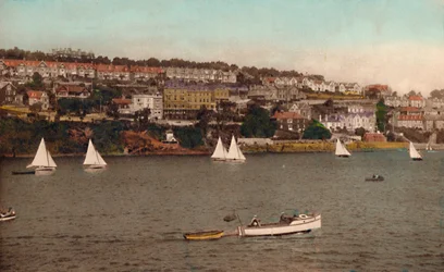 Fowey depuis Polruan, vers 1930