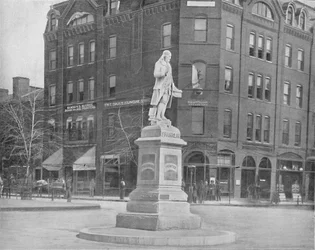 Statue de Franklin, Washington, D.C., vers 1897