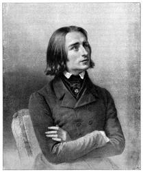 Franz Liszt, pianiste virtuose et compositeur hongrois du 19ème siècle, 1900