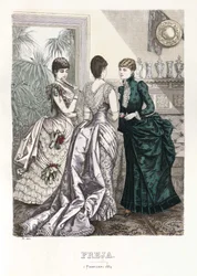 Freja- illustrerad skandinavisk modetidning 1884, illustration nr 3