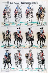 Armée française, mousquetaires montés