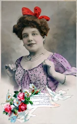 Carte postale française, vers 1900