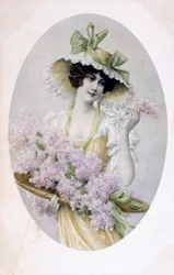 Carte postale française, vers 1900