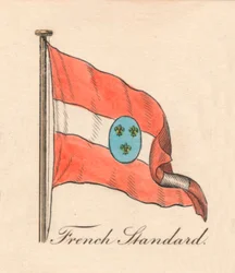 Drapeau français, 1838