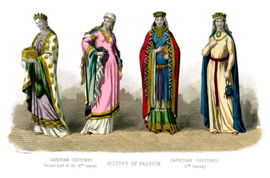 Costume français : Capétien, 10ème-11ème siècle, 1882