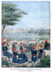 Flotte française à Mytilène Lesbos, 1901