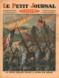 Les troupes françaises quittant la deuxième zone du Rhin, 1929