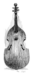 Viola da gamba française, vers 1600, 1901