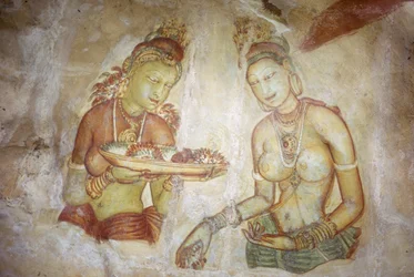 Fresque/Dames de Sigiriya/Sri Lanka
