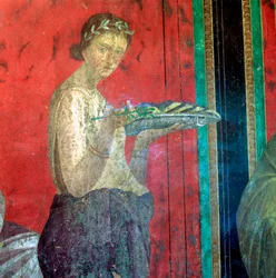 Détail de Fresque, Initié Faisant une Offrande, 1er Siècle av. J.-C.
