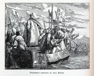 Friedrich traversant en Asie Mineure, 1882