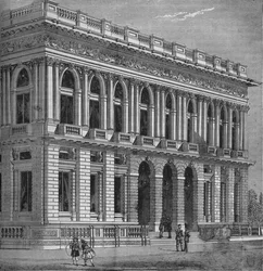 Façade du Army and Navy Club, Westminster, Londres, vers 1870-1878
