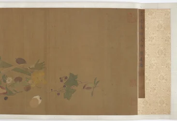 Fruits, légumes, fleurs et insectes, dynastie Ming