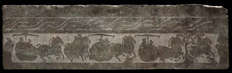 Relief funéraire avec procession de char, 2ème siècle