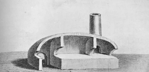 Four utilisé dans la fonte du cuivre, vers 1826, 1911
