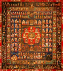 Garbhadhatu Mandala, 8ème-9ème siècle