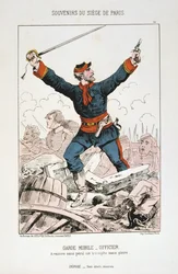 Garde Mobile - Officier, Siège de Paris, 1870-1871