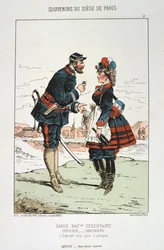 Garde Nationale Sédentaire - Officier Cantinière, Siège de Paris, 1870-1871