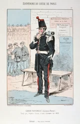 Garde Nationale ancien tenue, Siège de Paris, Guerre franco-prussienne