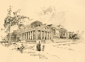 Façade du jardin, palais de Buckingham, Westminster, Londres