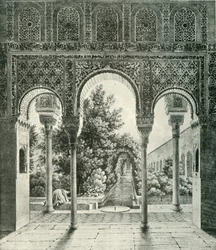 Jardin du Generalife, XIXe siècle, 1907