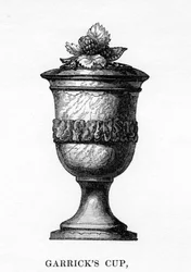 La coupe de Garrick, sculptée dans le mûrier de Shakespeare, 18ème siècle, 1840