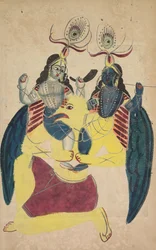 Garuda portant Balarama et Krishna, 1800s