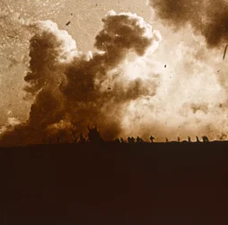 Attaque au gaz, Verdun, nord de la France, vers 1914-1918