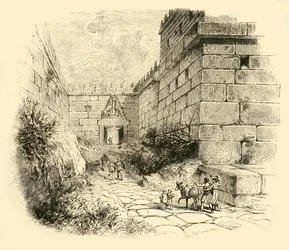 Porte des Lions à Mycènes, 1890