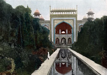 Porte du Taj Mahal, Agra, Uttar Pradesh, Inde, c1890
