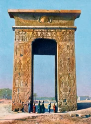 Porte du complexe du temple de Karnak, Louxor, Égypte, XXe siècle
