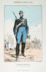 Gendarmerie républicaine, siège de Paris, guerre franco-prussienne, 1870-1871