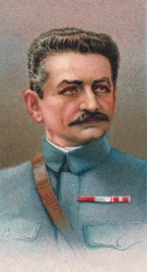 Général Charles Emmanuel Marie Mangin 1866-1925, général français pendant la Première Guerre mondiale, 1917