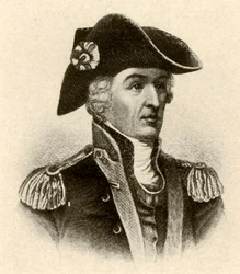 Général Francis Marion, en manteau à col haut et gilet, vers 1770