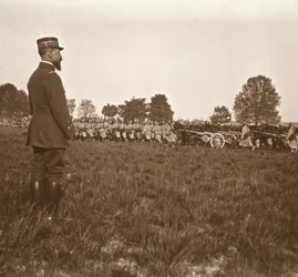 Général Henri Gouraud, Champagne, nord de la France, vers 1914-1918