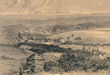 Vue générale de Douglas, 1880