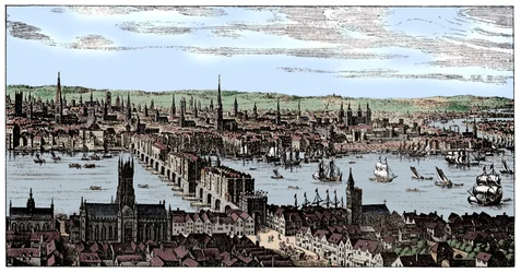 Vue générale de Londres, 1666, 1909