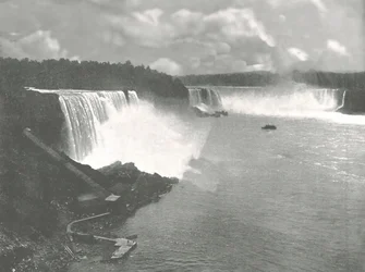 Vue générale des chutes du Niagara, 1895