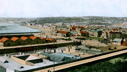 Vue générale de Saint-Hélier, Jersey, 1906