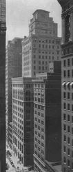 Vue générale du bâtiment Johns-Manville, New York