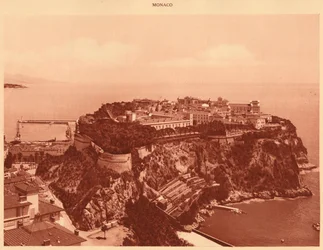 Vue générale de la Principauté de Monaco, 1930