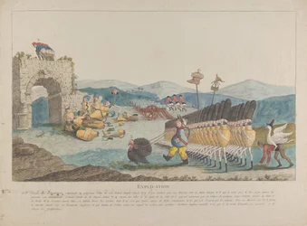 George III menant une armée de cruches, 1794